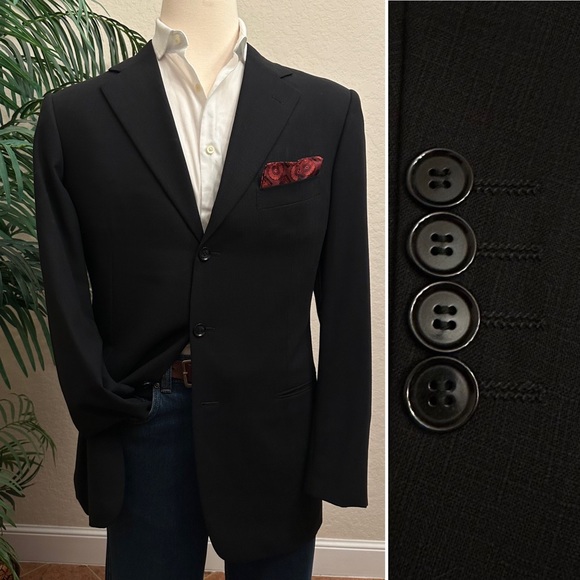 PAL ZILERI MENS SUIT JACKET SIZE US 44 EURO 54 SLIM ITALIAN SPORT COAT BLAZER